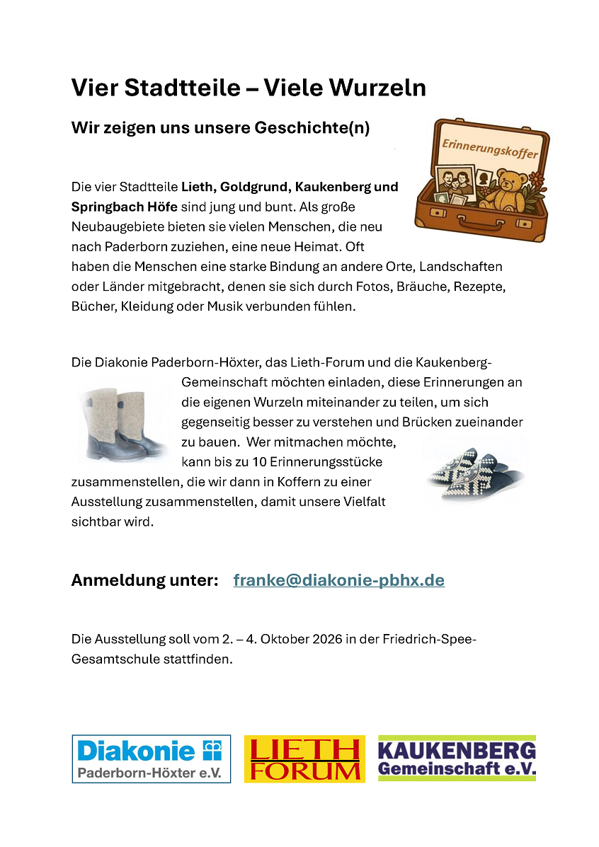 Ankündigung Kofferausstellung