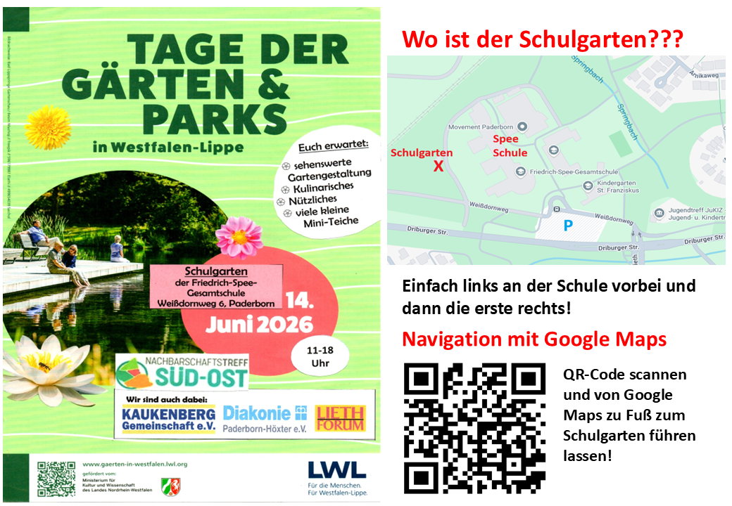 Plakat Tag der offenen Gärten